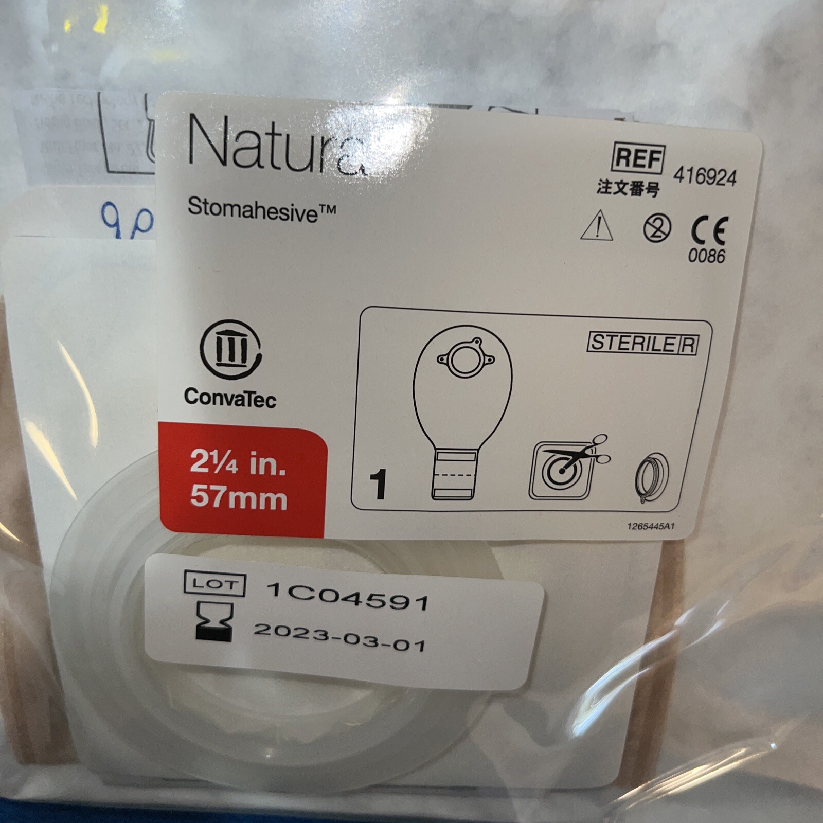 Lot of 2 Convatec Natura Stomahesive, 416924 Exp. 03-2023 NEW/SEALED! SHIPS FREE