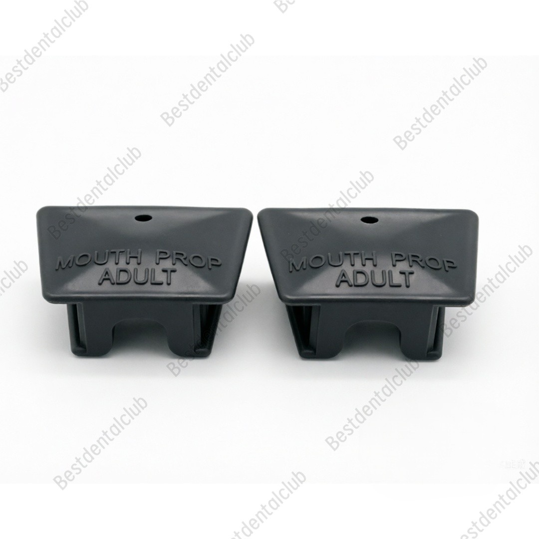 Dental Black Silicone Mouth Prop Bite Block Adult-Large Latex Free Strong Vision