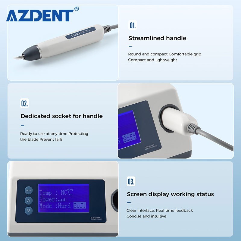 Dental Machine Ultrasonic Knife Braces For Cutting PVC Plastic Leather Resin