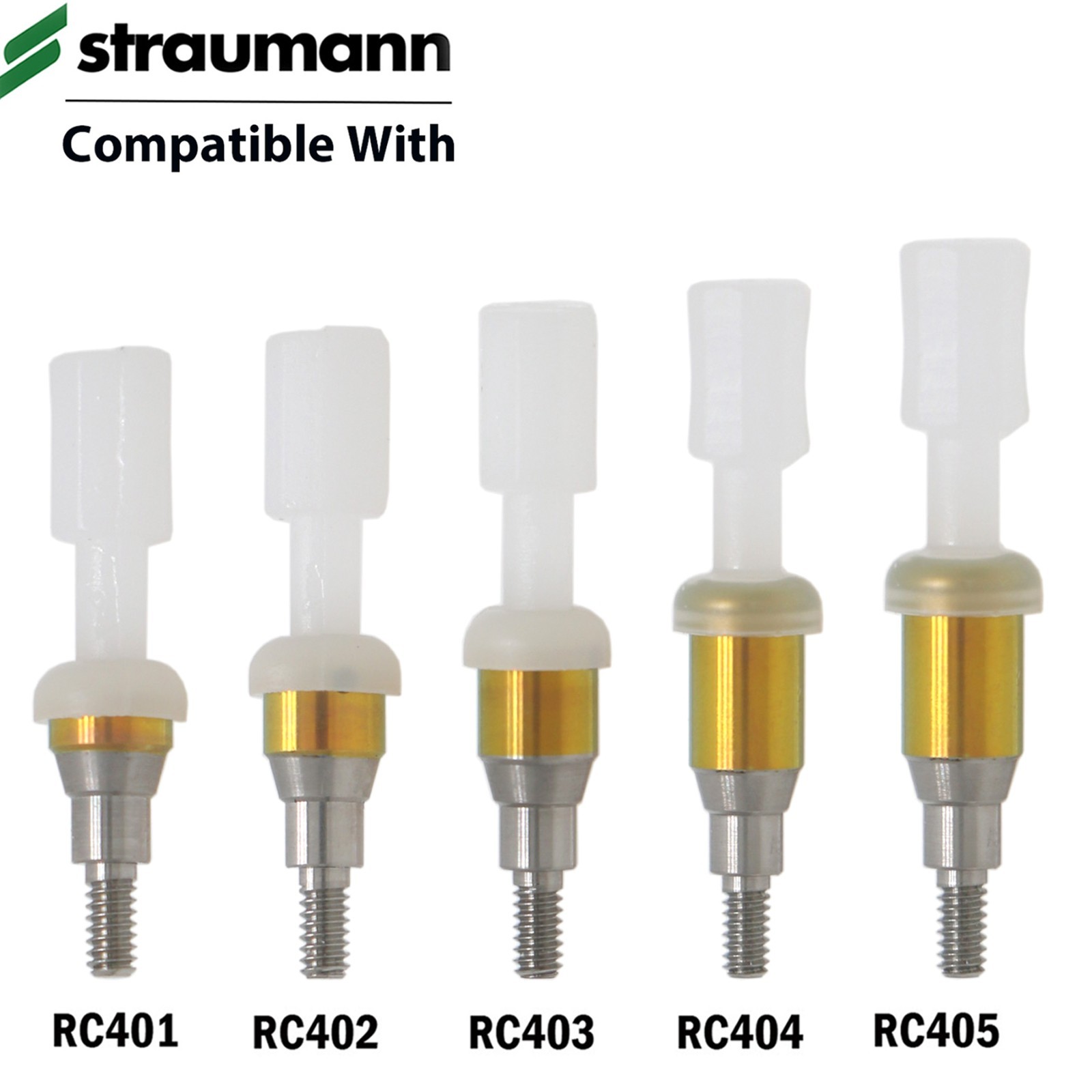 Dental Locator Abutment 1-5.0mm GH Compatible with Straumann NC/RC Implant Sys