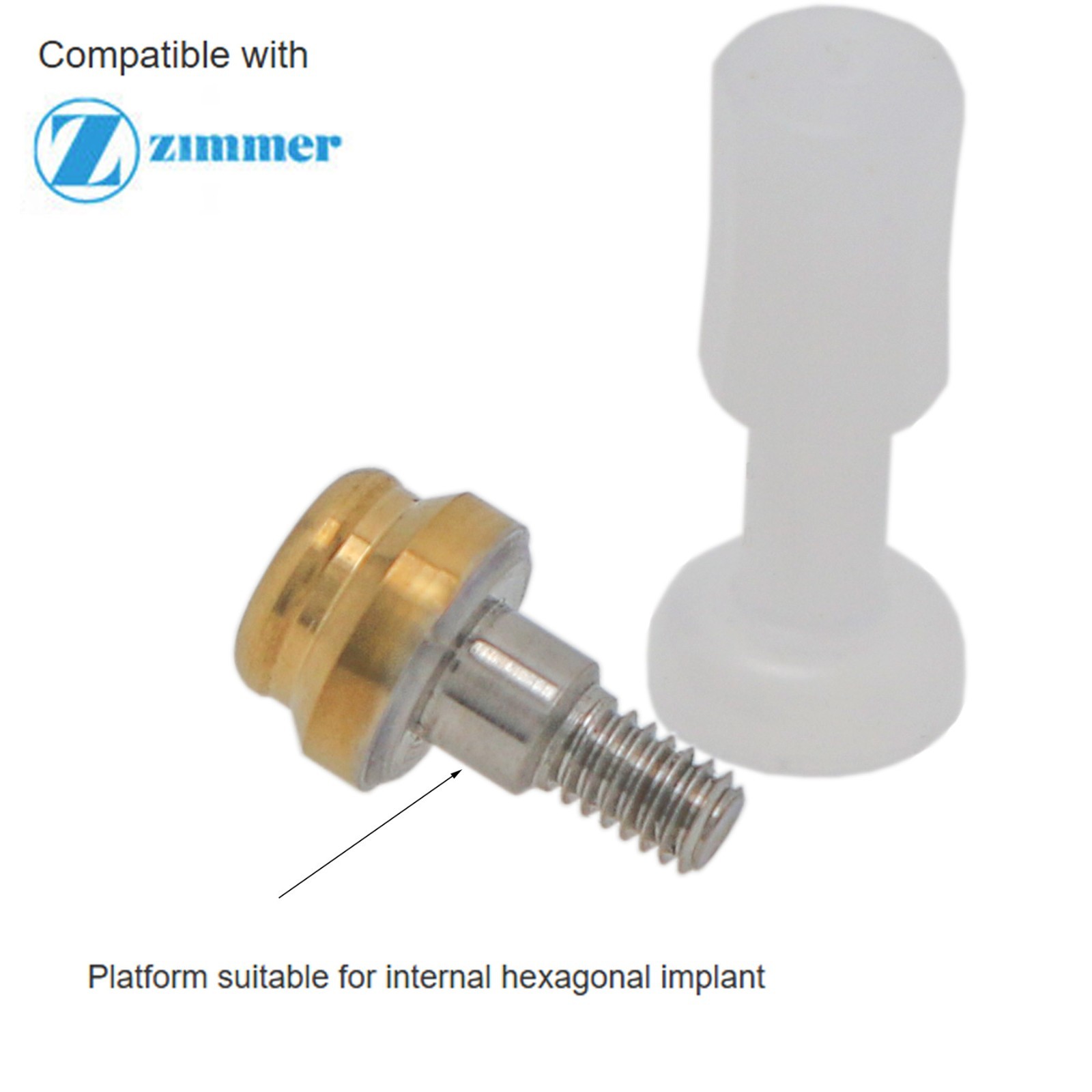 US Zimmer Biohorizons Tapered Internal Hex fits Locator Abutment 4.5mm Platform