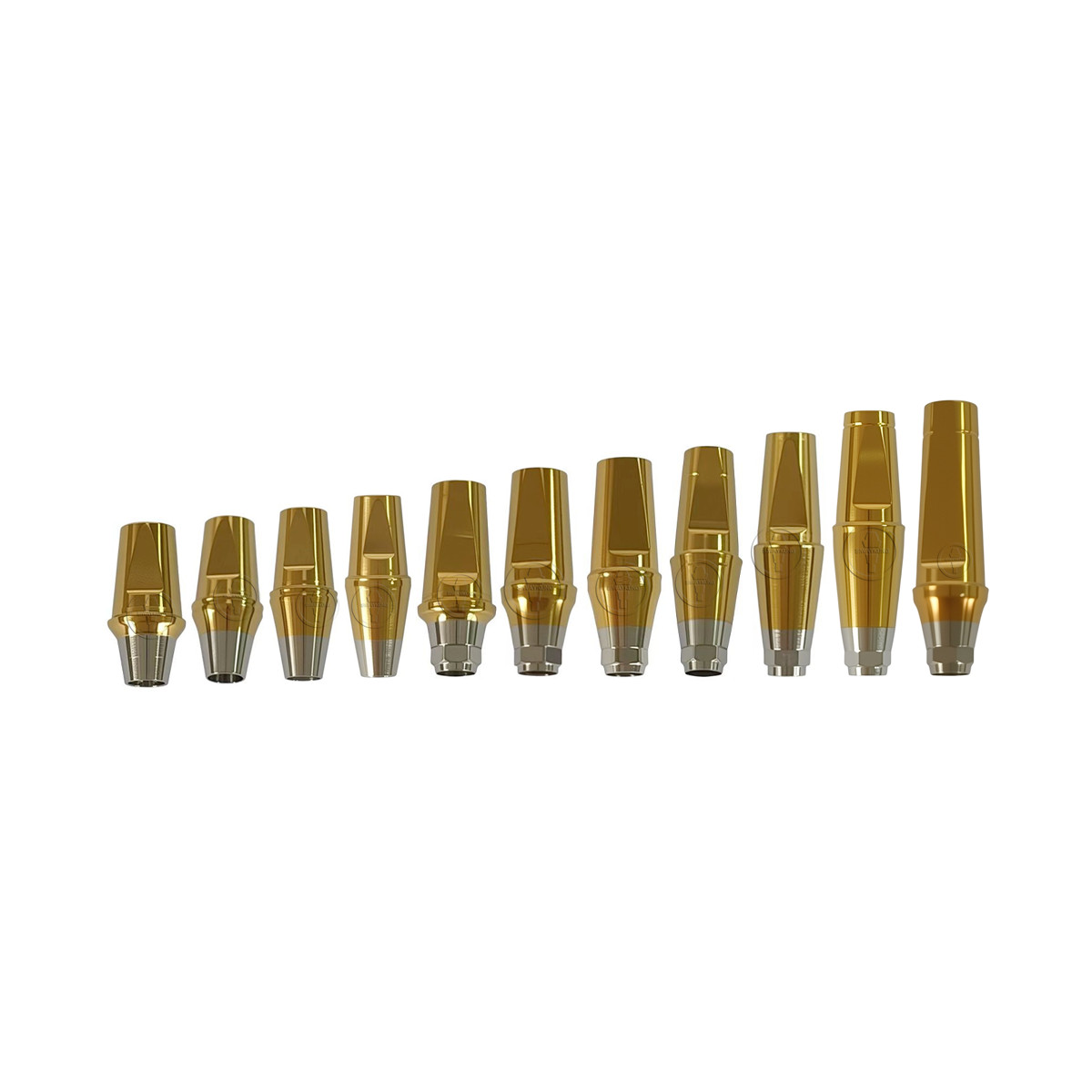 10Pcs Straight abutment Fit DIO UF II Mini Regular Hex Non-hex D4.0/4.5/5.5/6.5