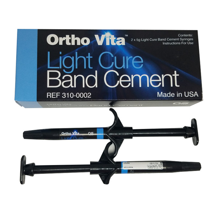 10 Boxes (20 pcs) ORTHO VITA KIT CEMENT LIGHT CURE compomer molar band cement