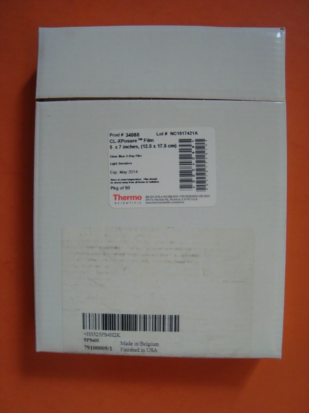 NEW THERMO Scientific 34088 CL-XPOSURE FILM 5×7″ 50/BX NOS OEM