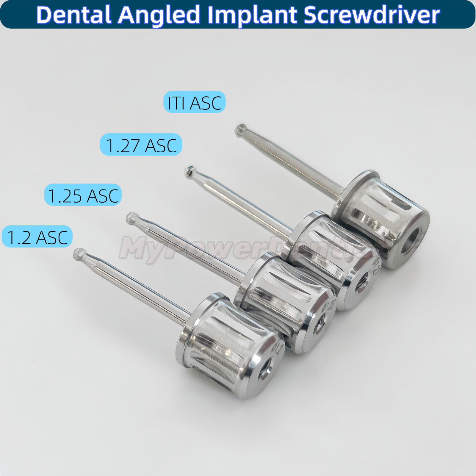 4Szie Dental Angled Im-plant Screwdriver Angulated Screw Channel Driver ASC ITI