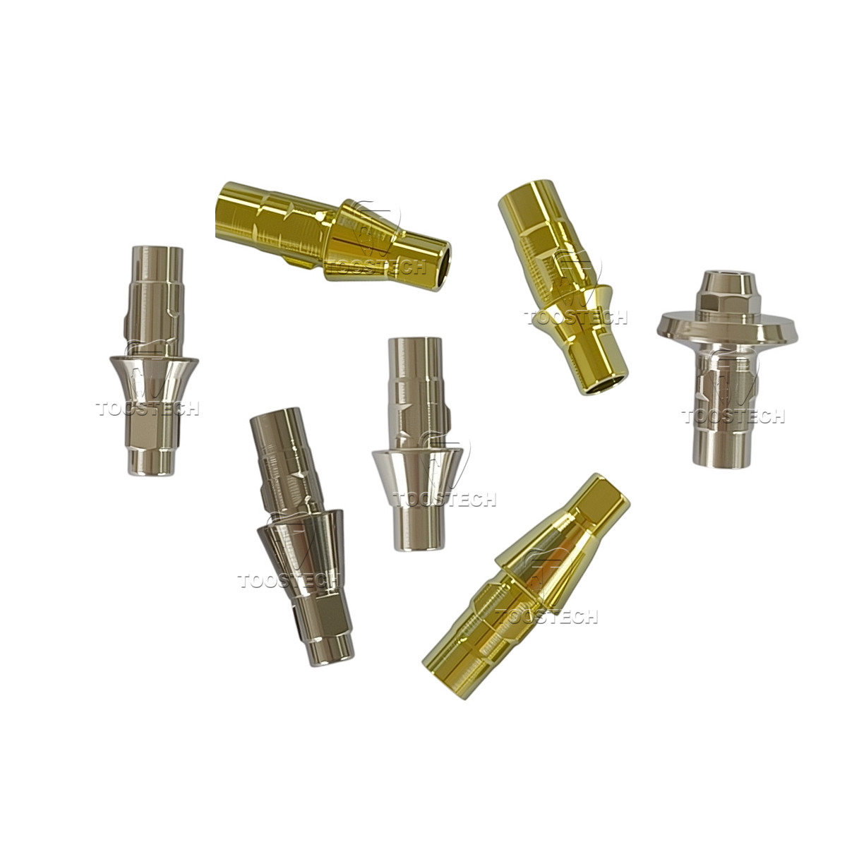 6pcs Ti Straight Base Variobase Abutment fits to Straumann Bone Level RC NC SC