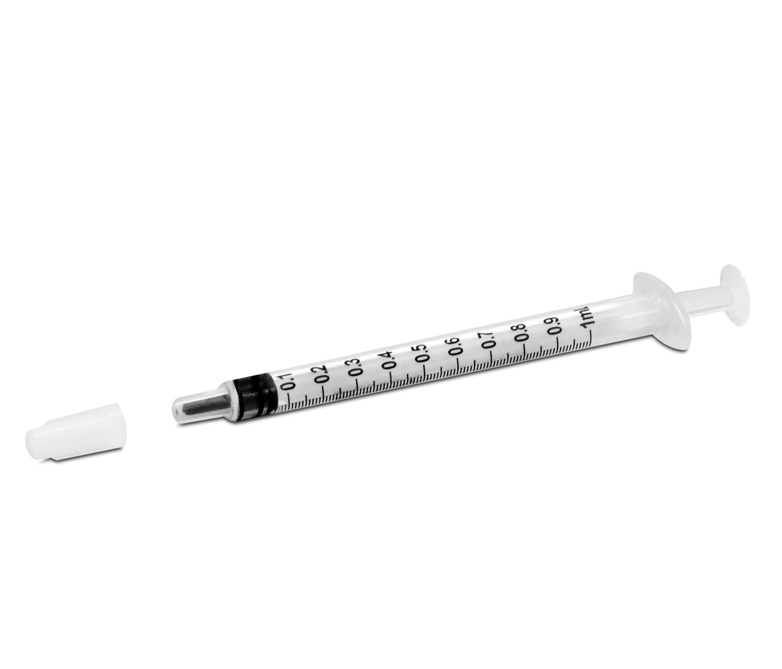 1ml Syringe with Cap (100 Pack) | Oral Dispenser 100 Count (Pack of 1)