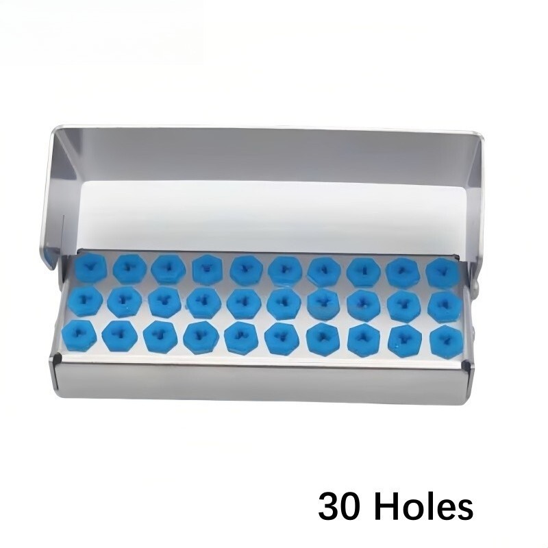 Dental Disinfection Box Implant Drill Burs Organizer Holder Block 8/12/30 Holes