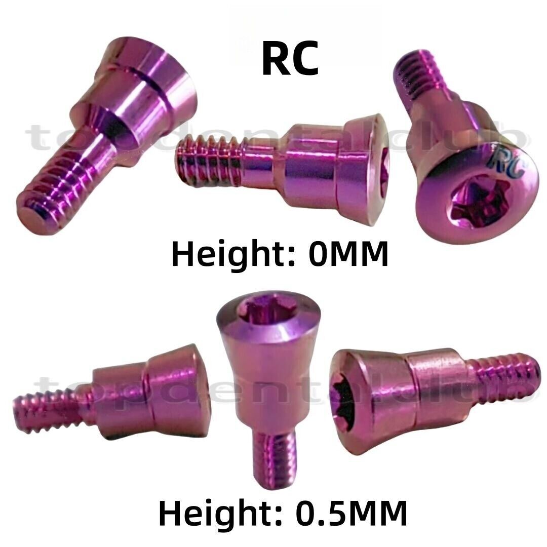RC Dental Closure Screw RC Healing Cap Abutment Height 0/0.5mm Fits Straumann IT