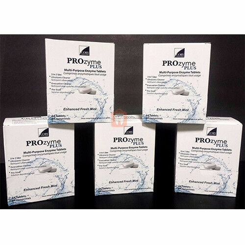2x 64 Tablets Prozyme Plus Ultrasonic & Evacuation Cleaning pre-soak 3 in 1 Mint