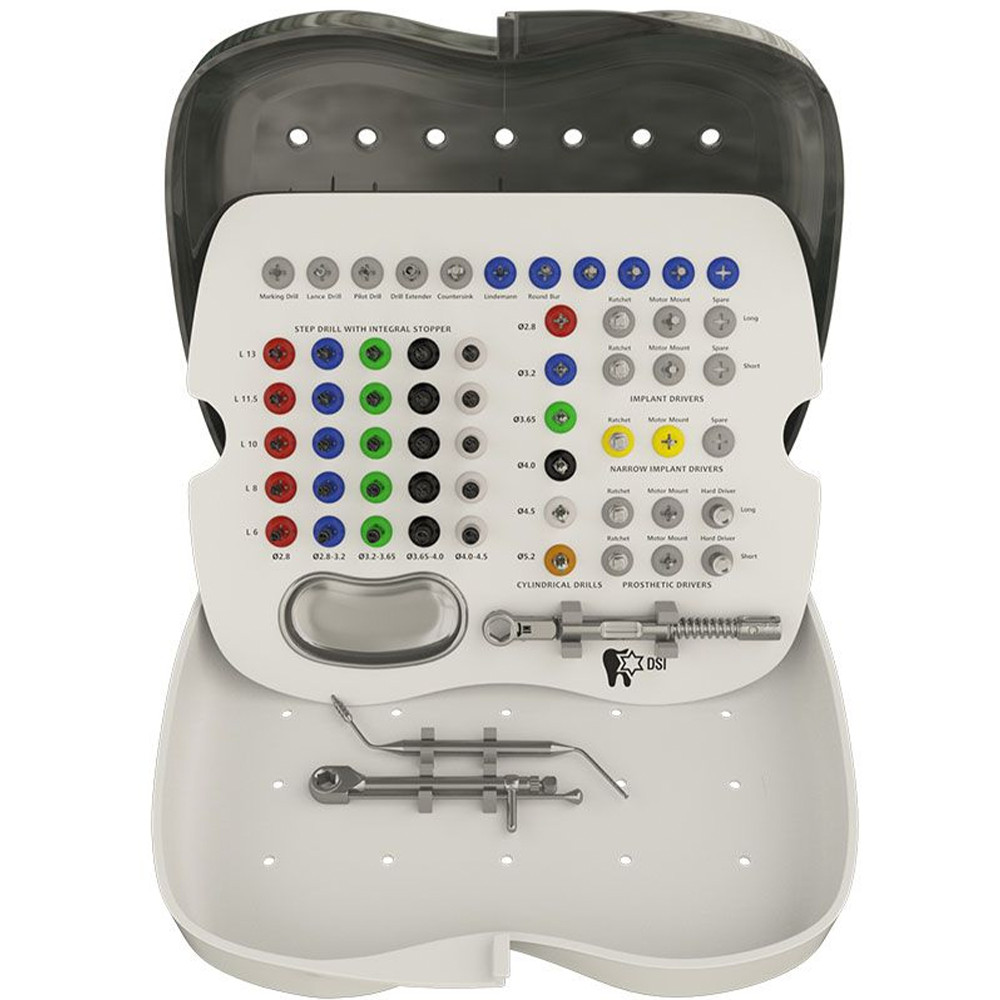 1pcs Dental Full Im plantion Kit Surg ical Tools Driver Bur Instrument