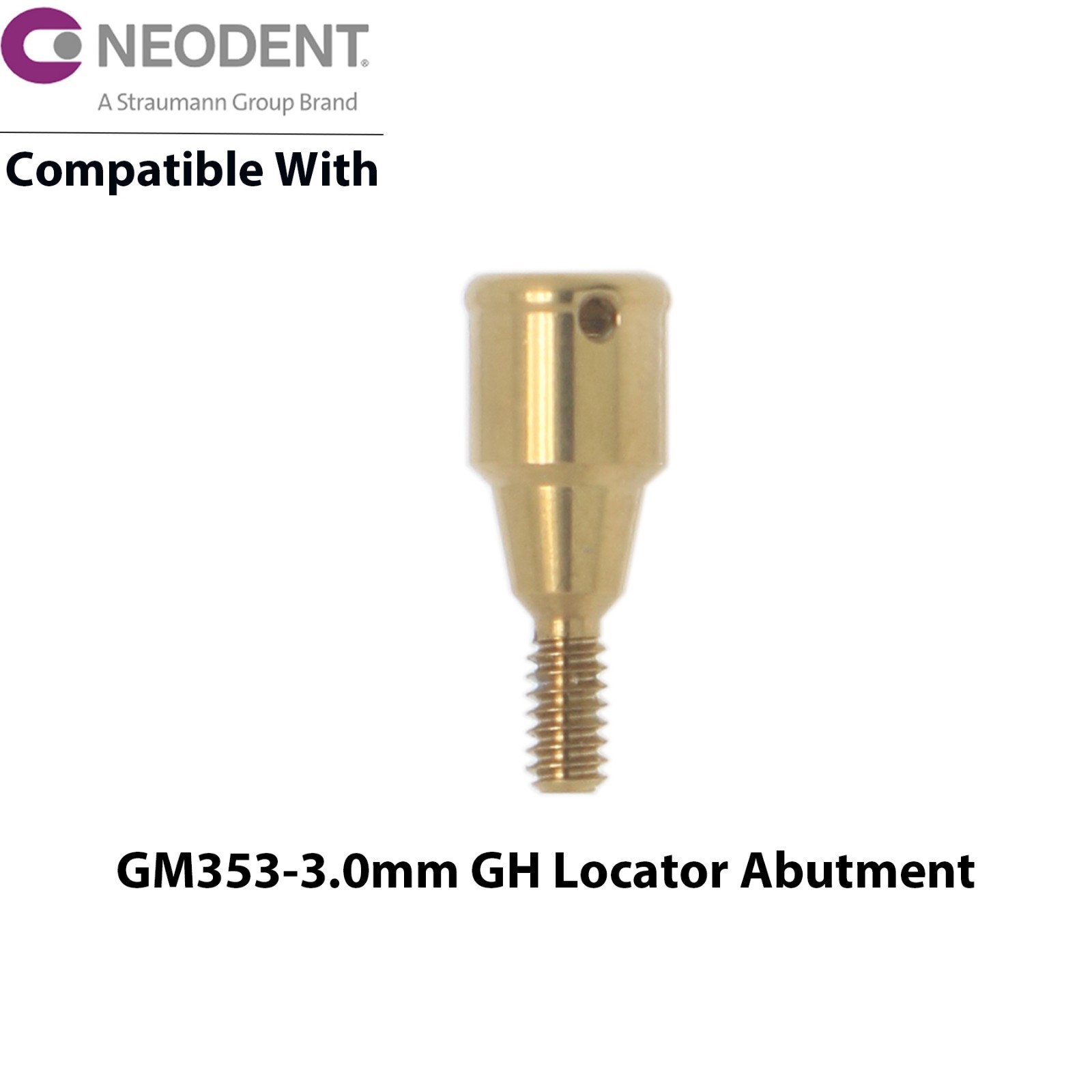For NEODENT GRAND MORSE Overdenture Locator Abutments 1-6mm Male Caps Removable