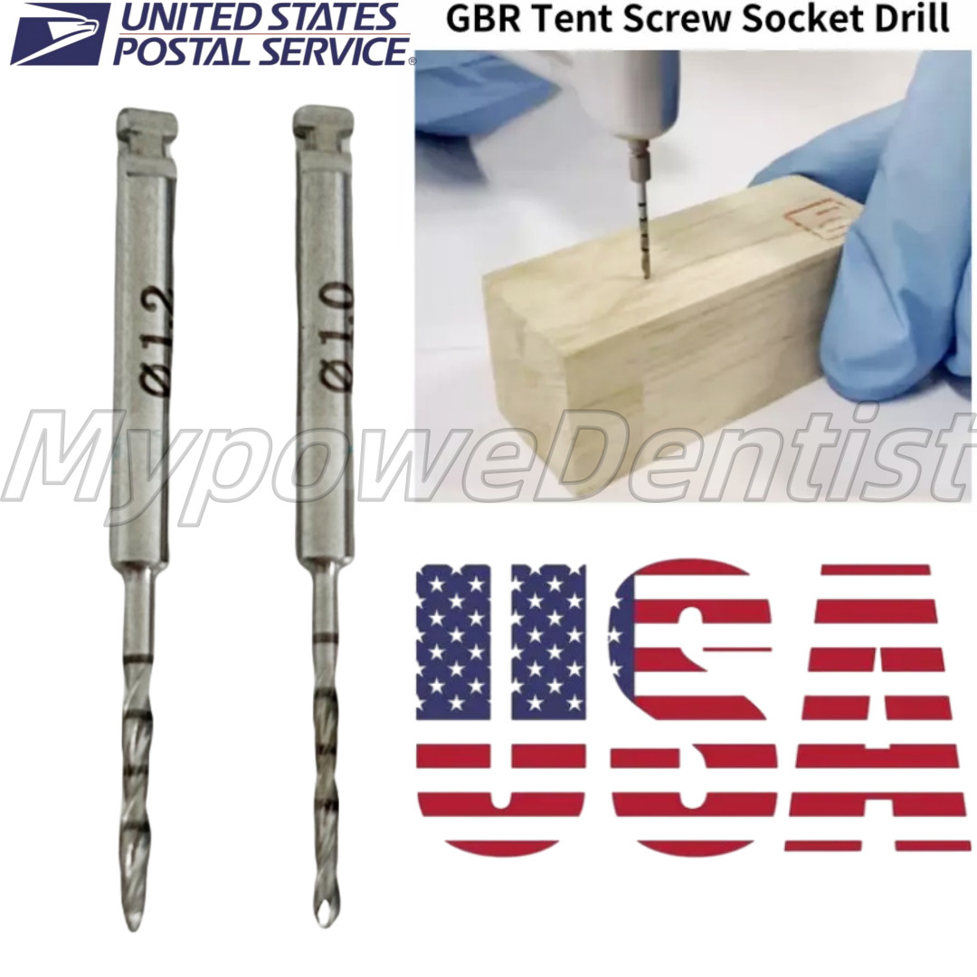 Dental Pilot Drill Bone Screw GBR Tent Screws Insertion Tacks Socket 1.0/1.2