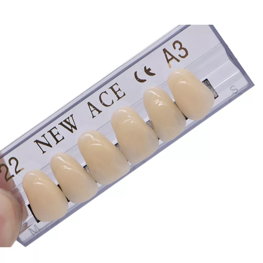 168X Acrylic Resin A1/A2/A3 Dental Denture Teeth Upper Lower Shade 22/23/24# US