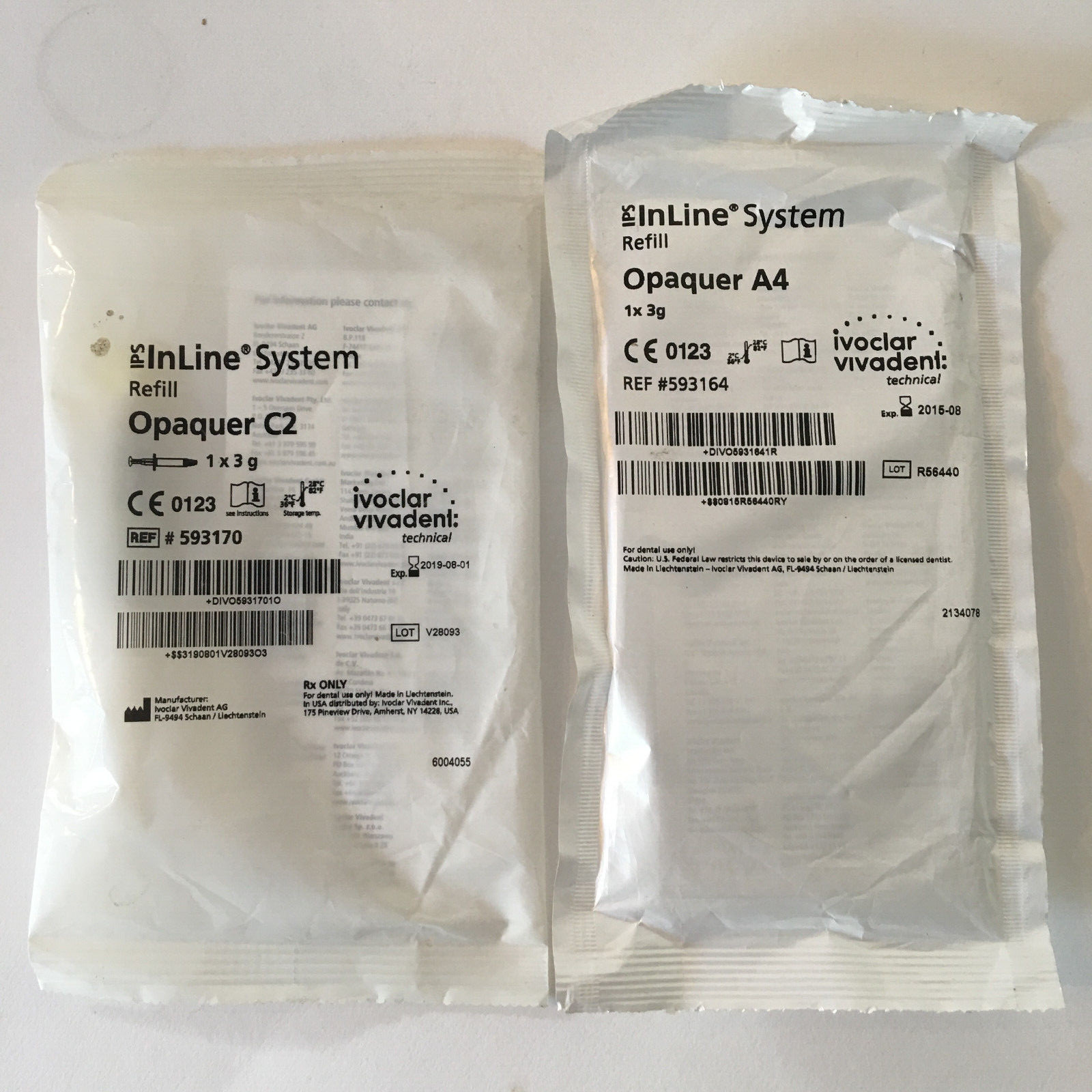 Dental Ivoclar Vivadent IPS InLine System Refill Syringes Opaquer KK201