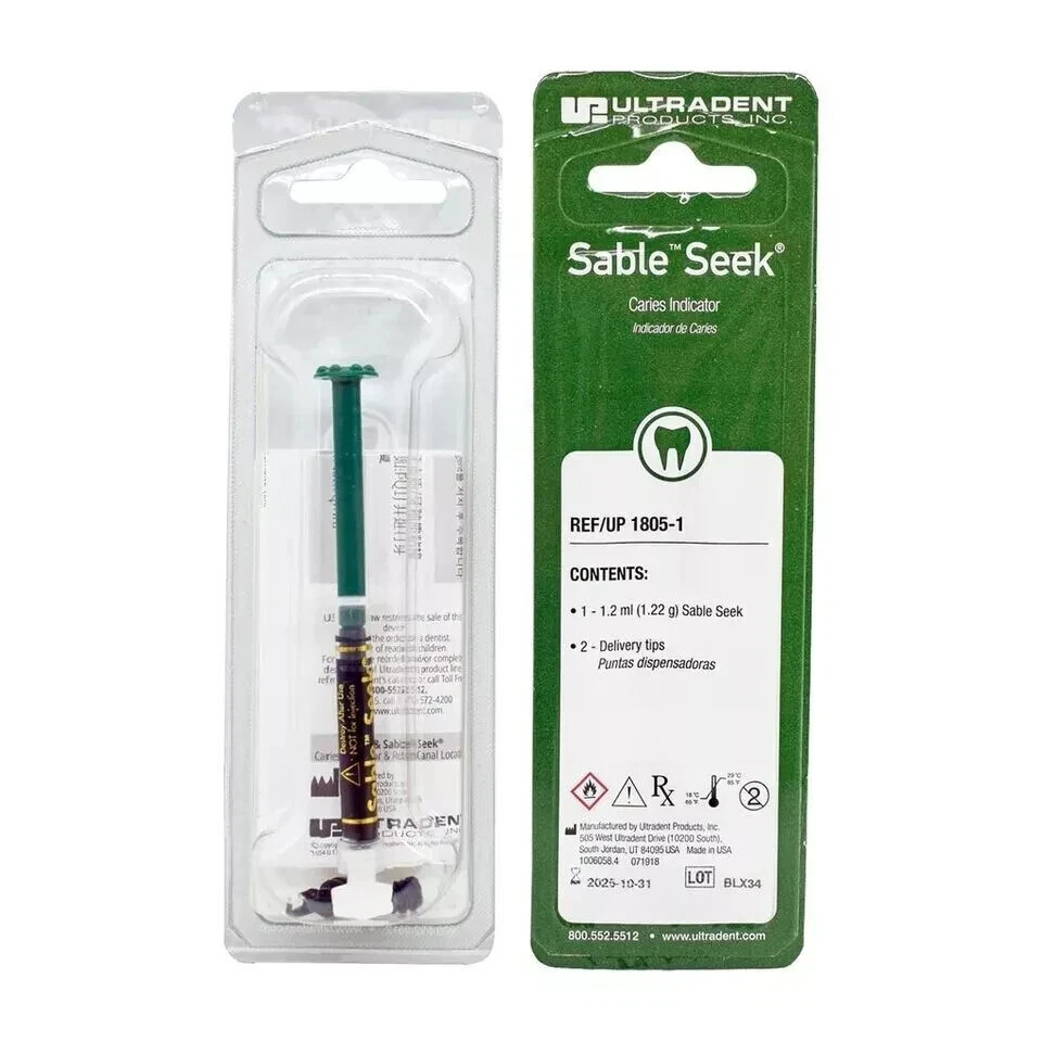 Sable Seek Carries Detector Dye Indicator Dentin Green Color 1.2ml (Free Ship)