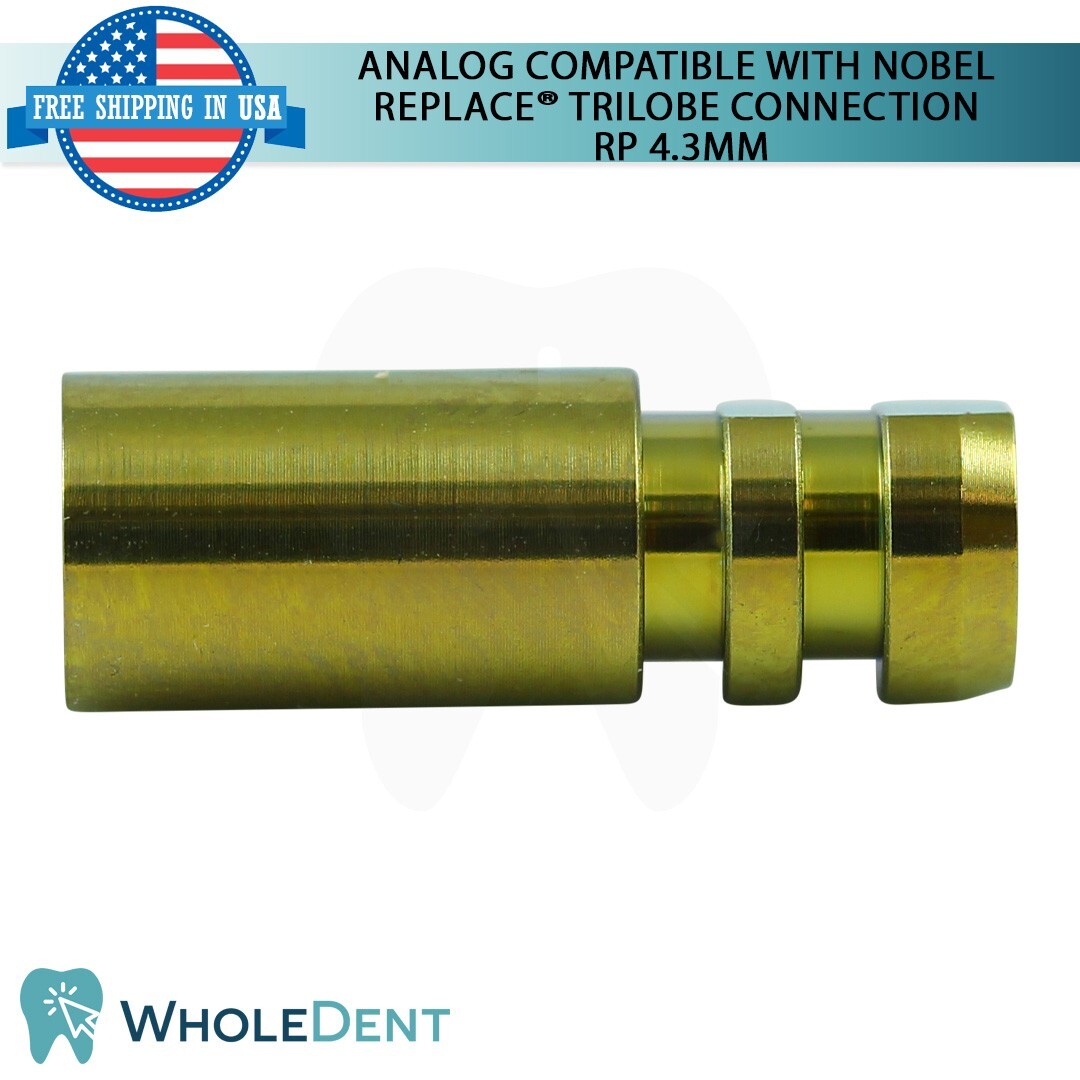10X Analog Compatible With Nobel Replace Select™ Trilobe connection RP 4.3mm