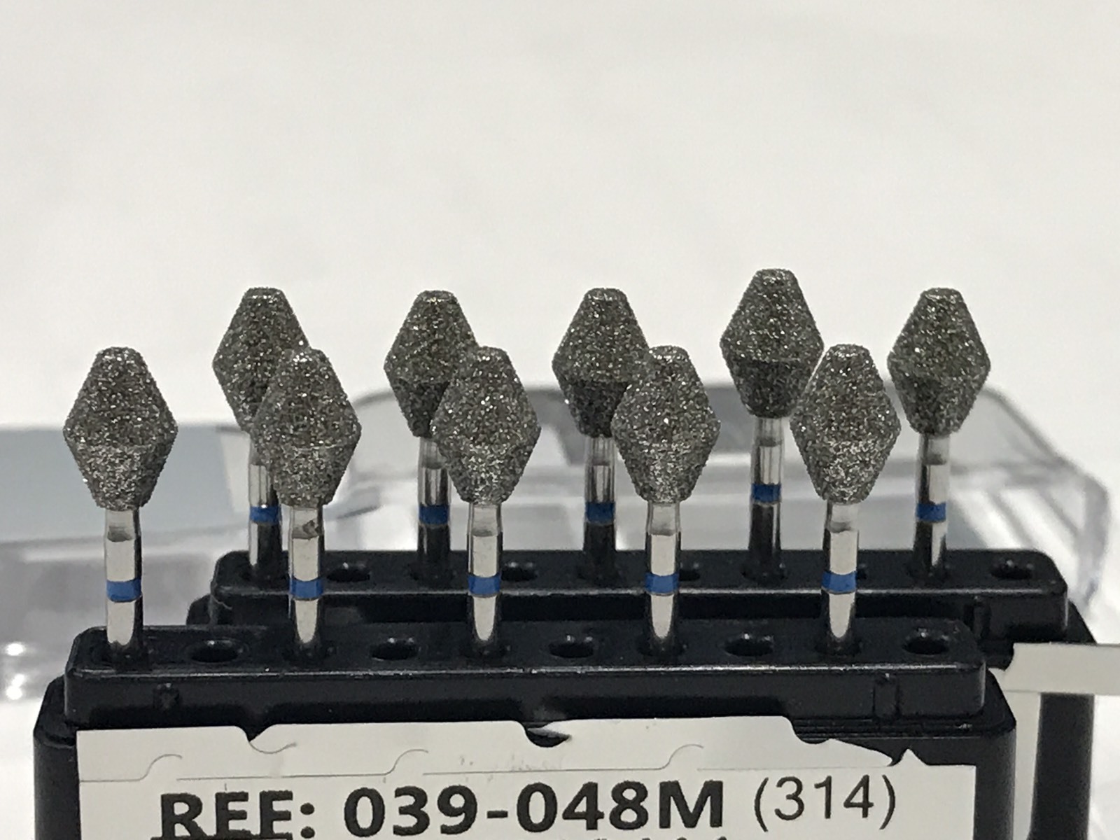 Diamond Burr Large BARREL Multi-Use 811-039-048 Medium Grit 10 Burs. 048 Dia.