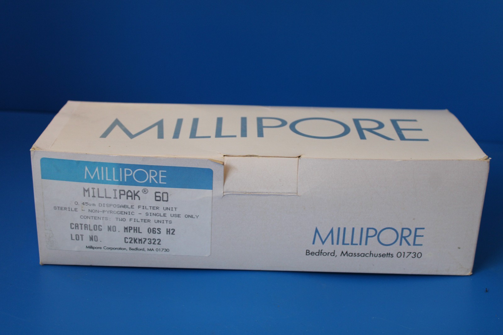 1 pcs Millipore Millipak 60Filter MPHL06SH2, 0.45um Micron NEW in BOX