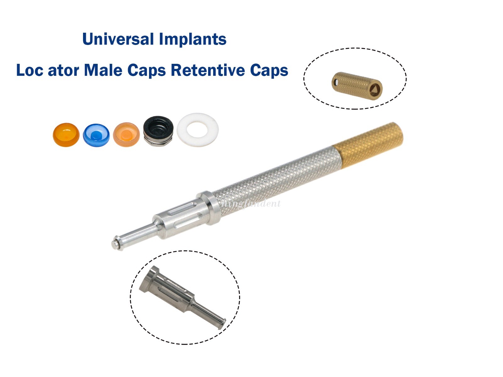 US Universal Dental Attachment Retentive Caps Insertion Extraction Tool