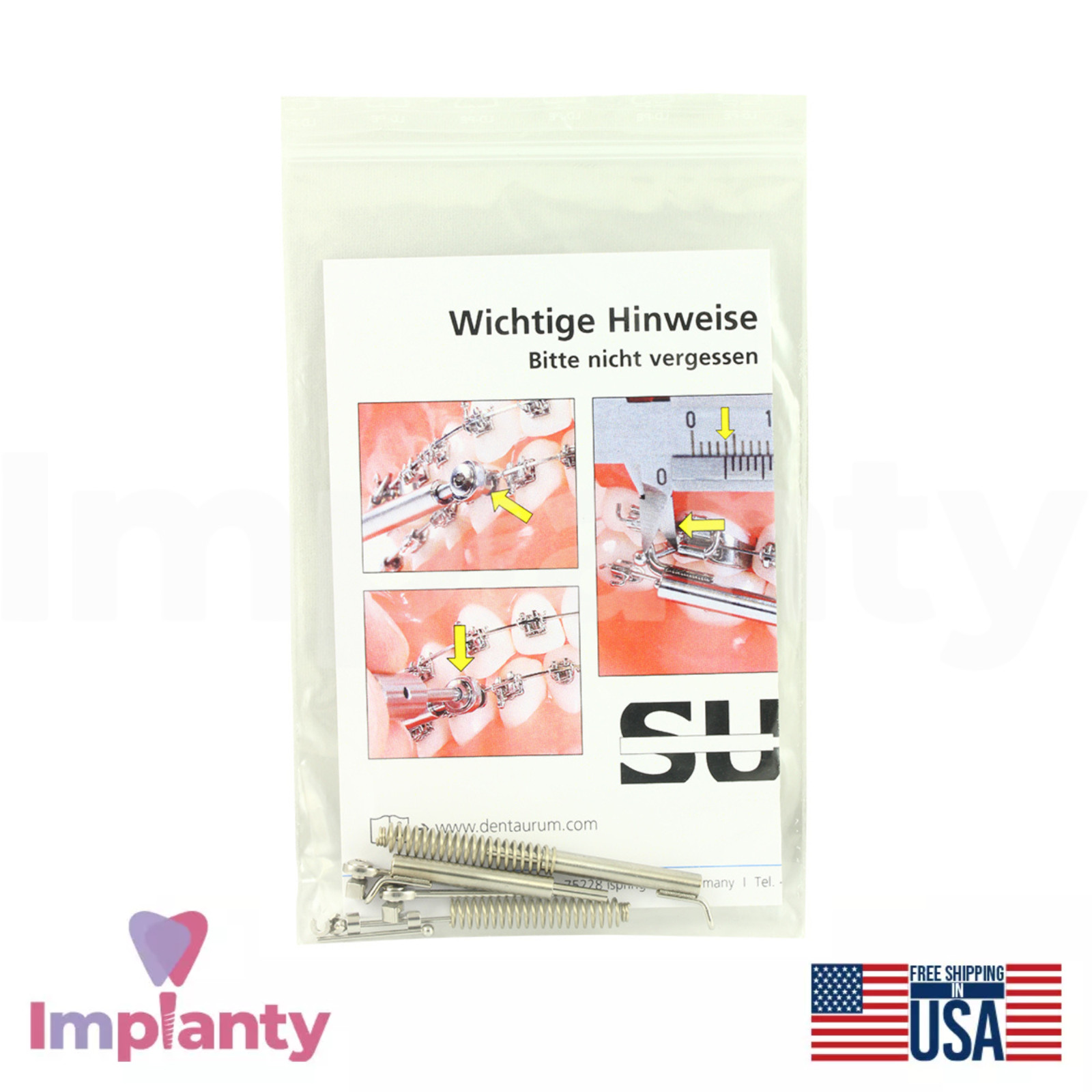 Dental SUS³ Sabbagh Universal Spring Application Set Stainless Steel 27mm