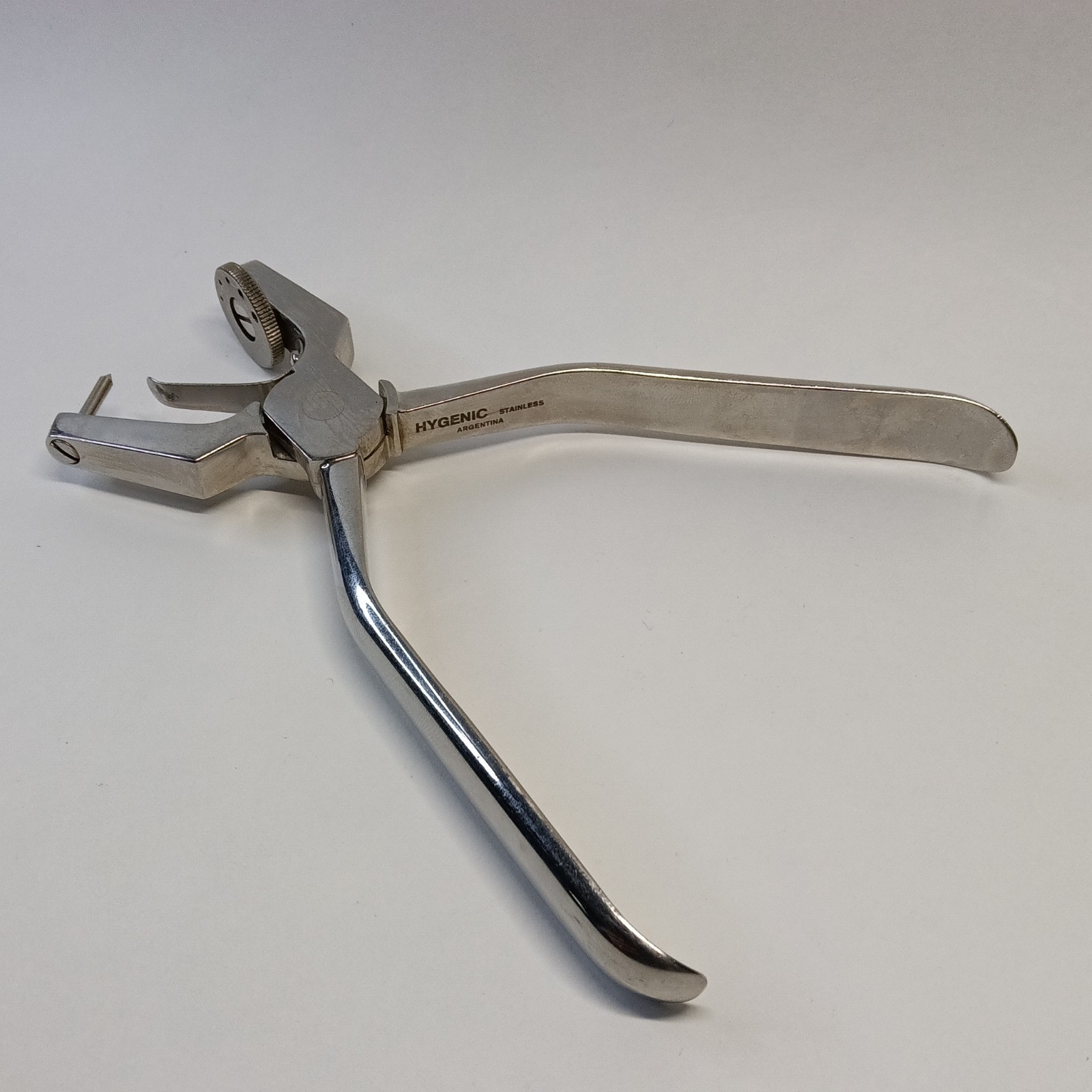 Hygenic Dental Stainless Rubber Dam Punch and Patterson Dental Tweezer – Used