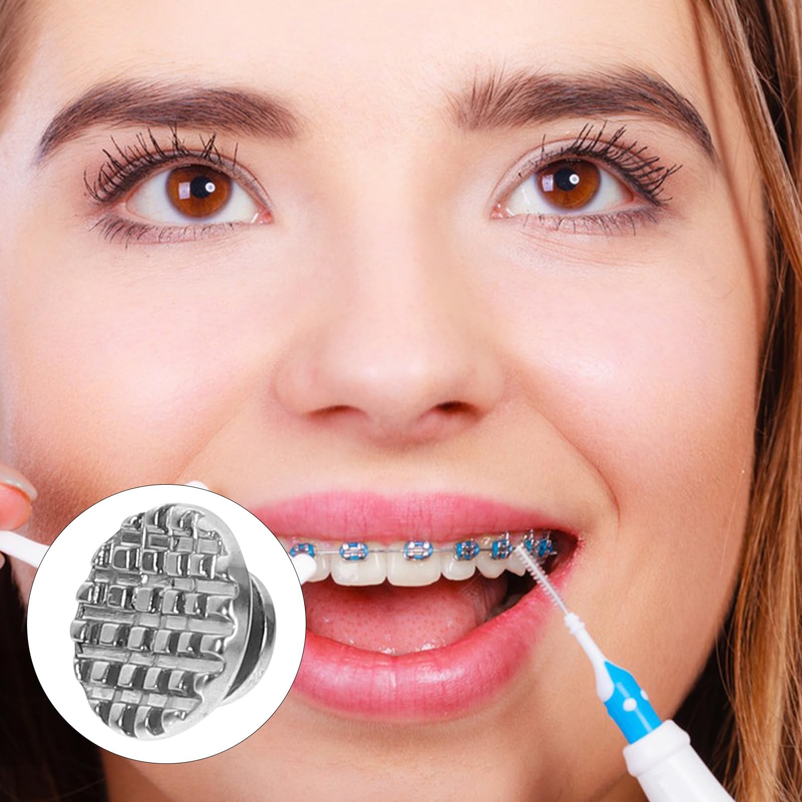 Healifty 30pcs Dental Orthodontic Lingual Buttons Bondable Round Base