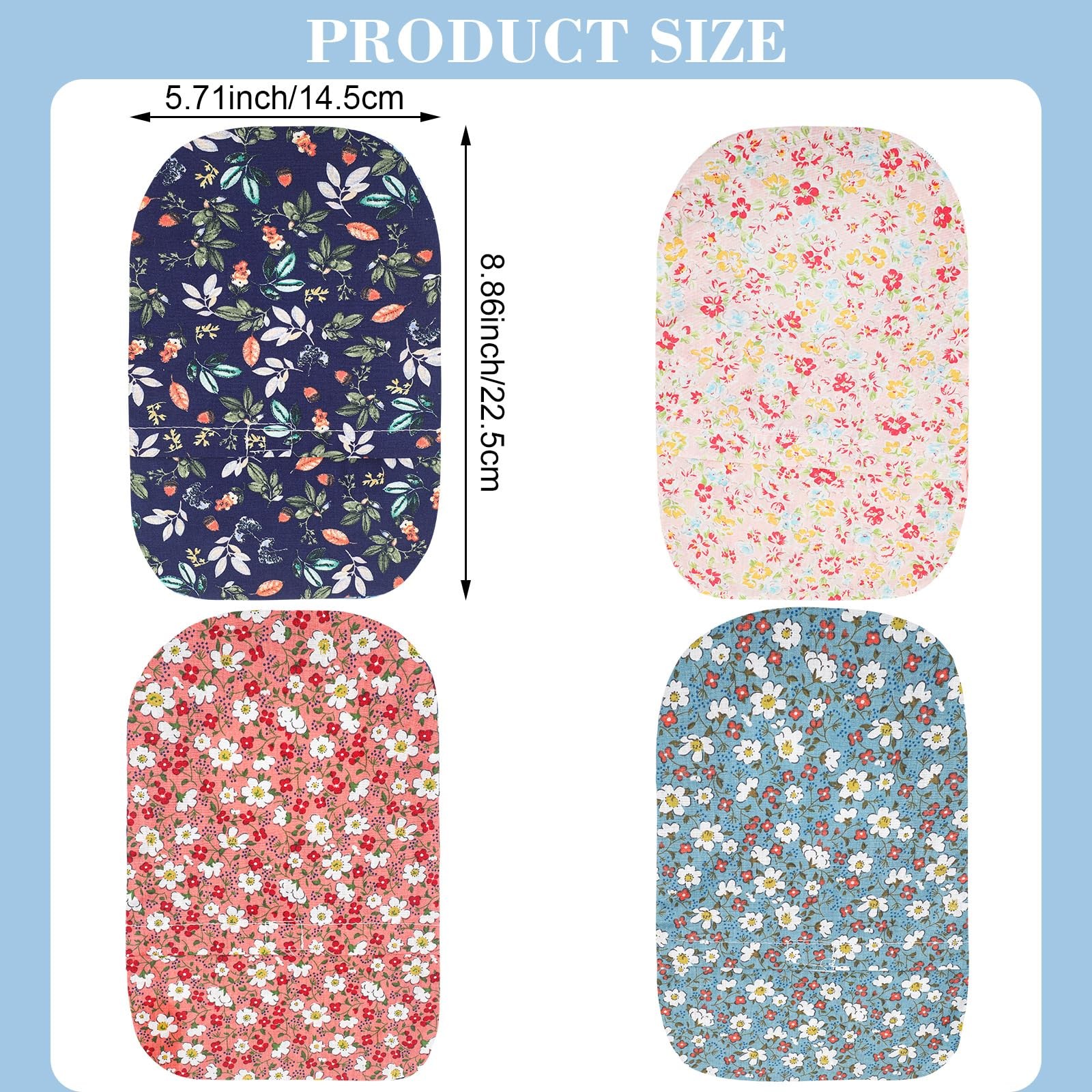 Seewey 8 Pieces Ostomy Bag Cover Washable Pouch Liner one size, Multicolor