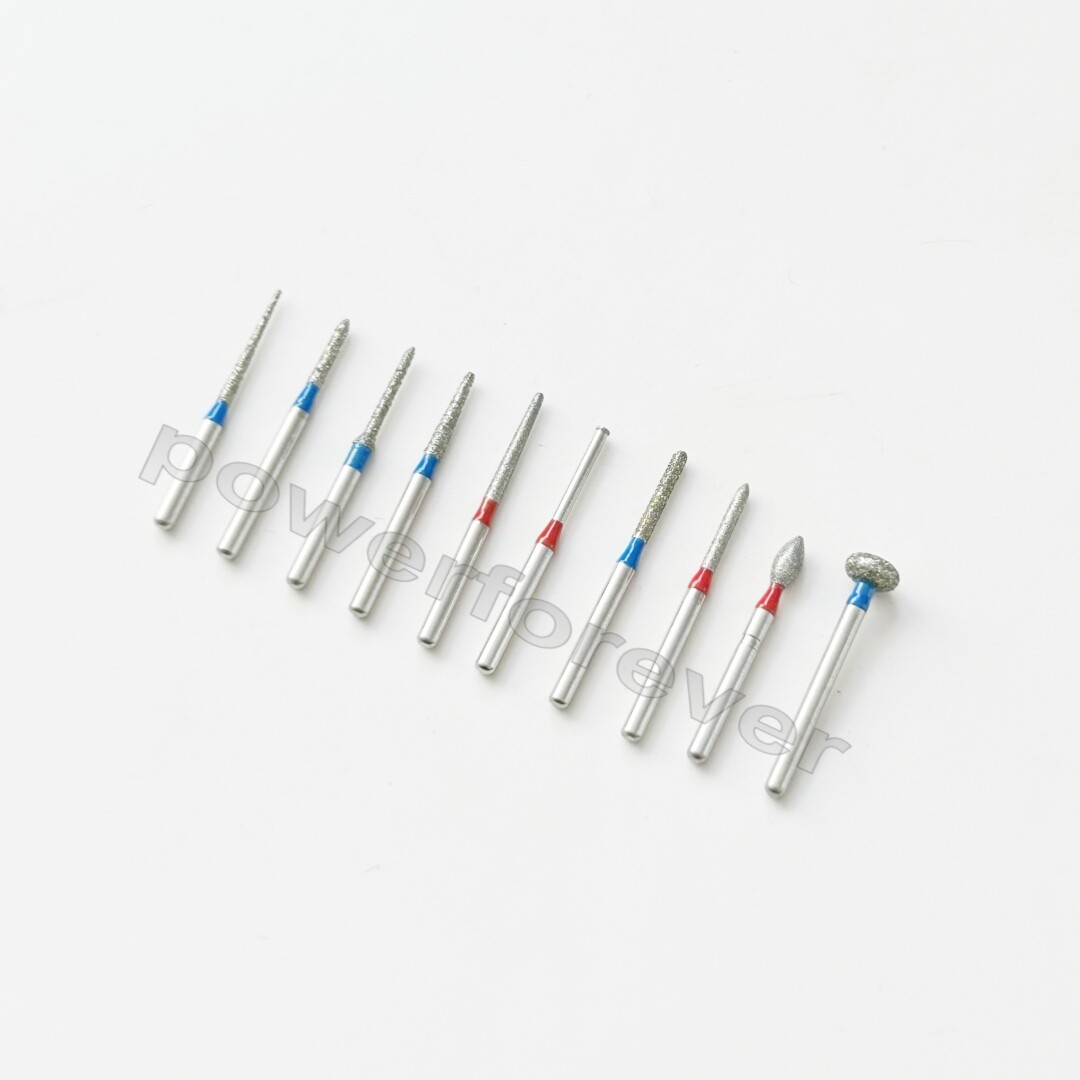 Dental Anterior Posterior Crown Bur Direction Burs Fissure Drill Diamond Bur Kit