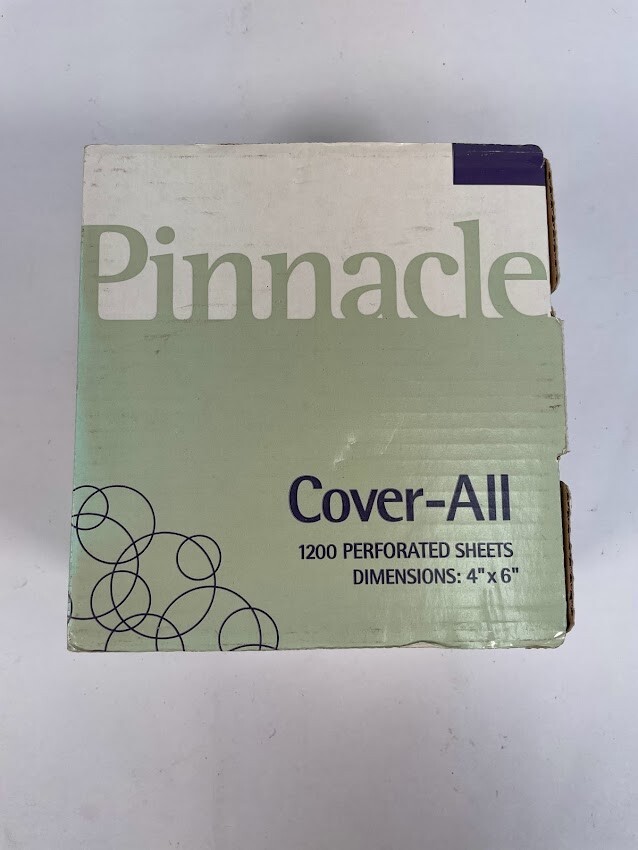 Pinnacle Cover-All Perforated 4x 6″ Refill Roll 1200 Sheets Roll Blue