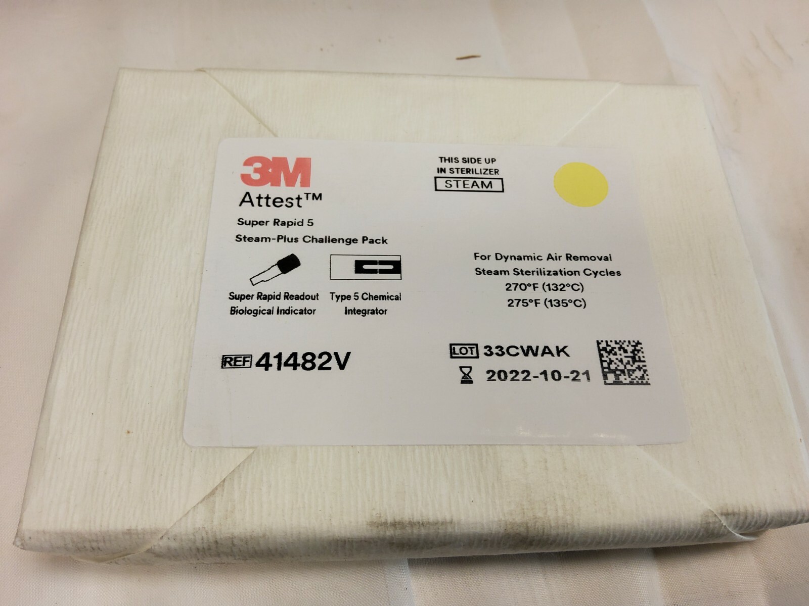 New 3M ATTEST super rapid 5 steam plus challenge pack 41482V 2022 Box of 24