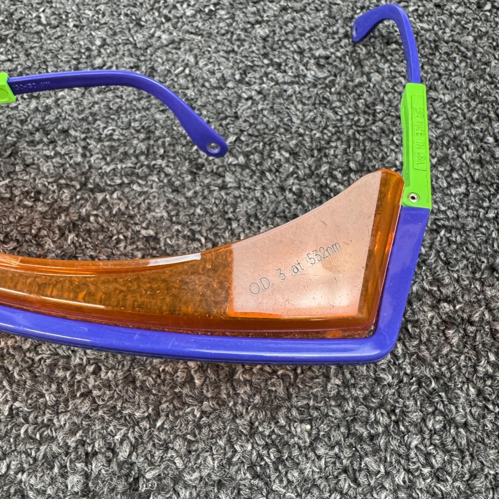 Laserscope Astrospec 3000 Laser Safety Glasses OD3 532nm Orange 2 Pairs