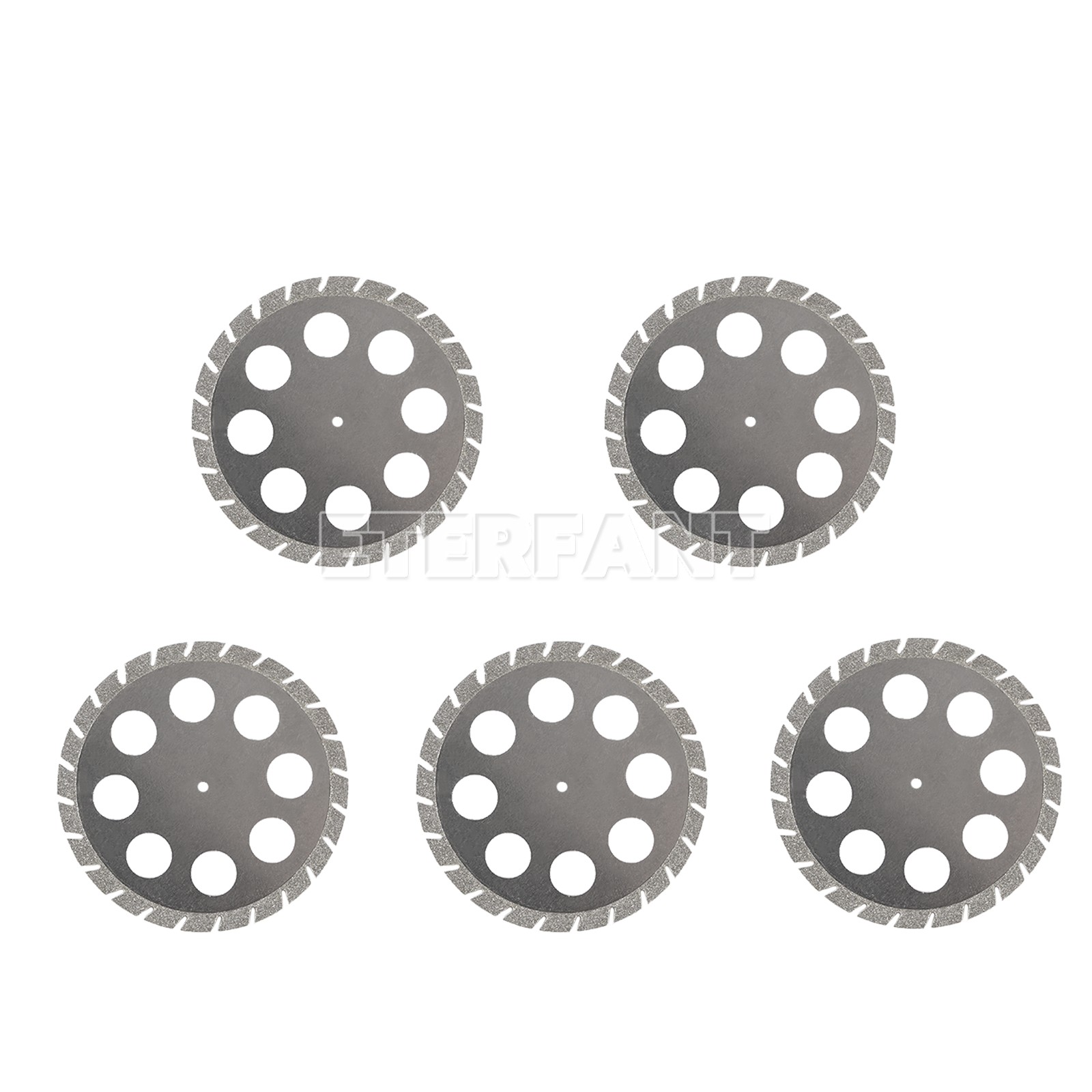 5PCs 45mm*0.3mm Dental Lab Diamond Cutting Disc Double Sided Crown Plaster Disc