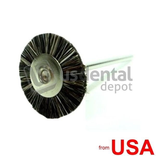 Bristle Brush Soft – 14mm – 9/16in Diameter #09 – Grey -12pk – Mounted 15 117324