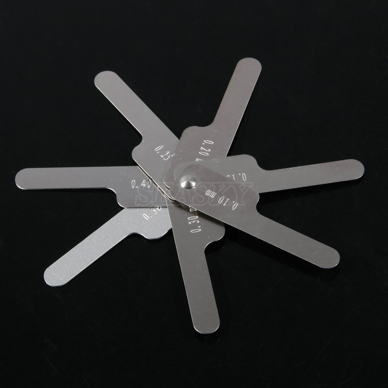 7 pcs Dental Ortho Interproximal Ruler Reduction IPR Gauge Reciprocating 0.1-0.5