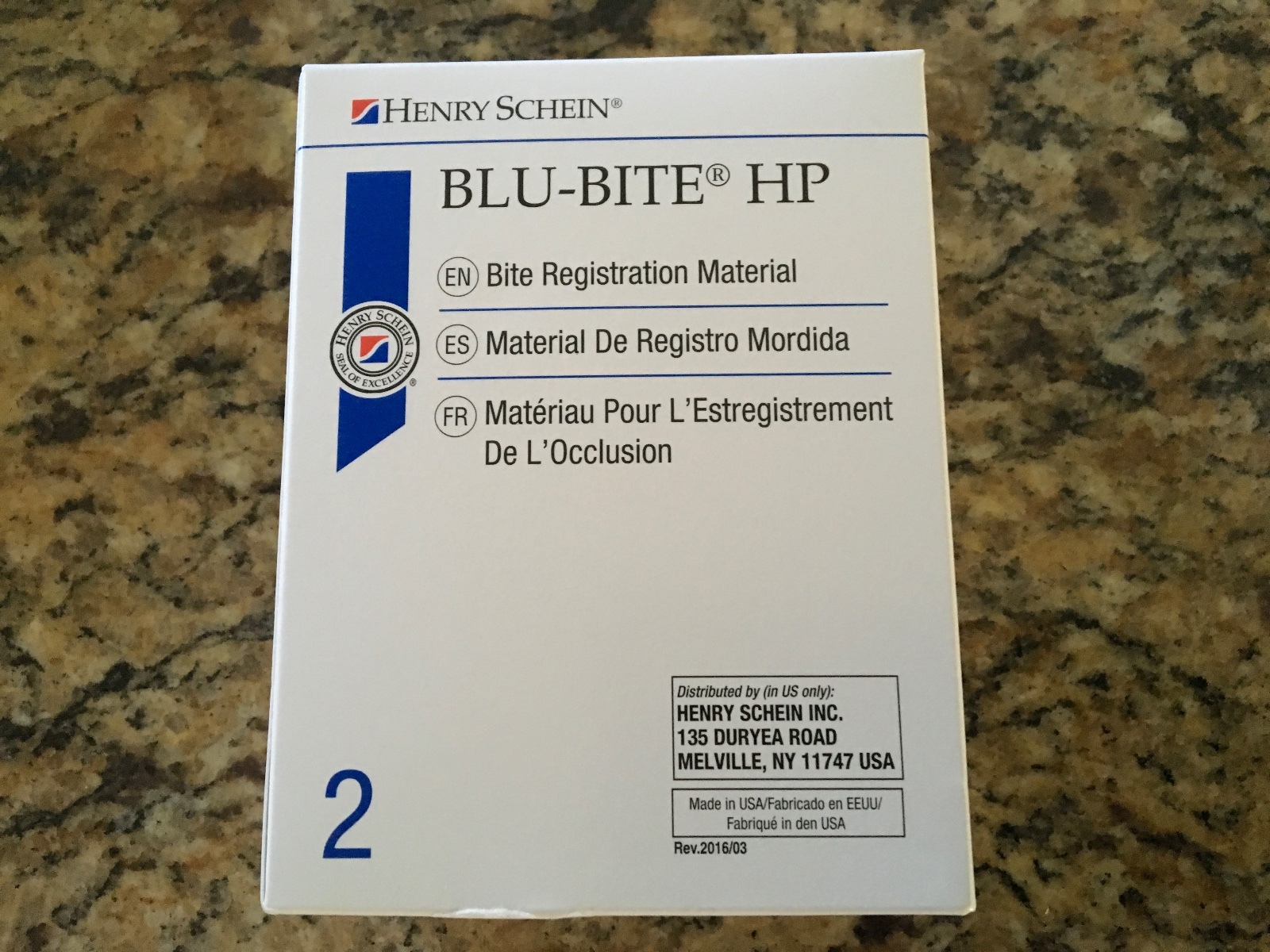 Henry Schein Blu-Bite HP Bite Registration Material (2) 50ML Mint
