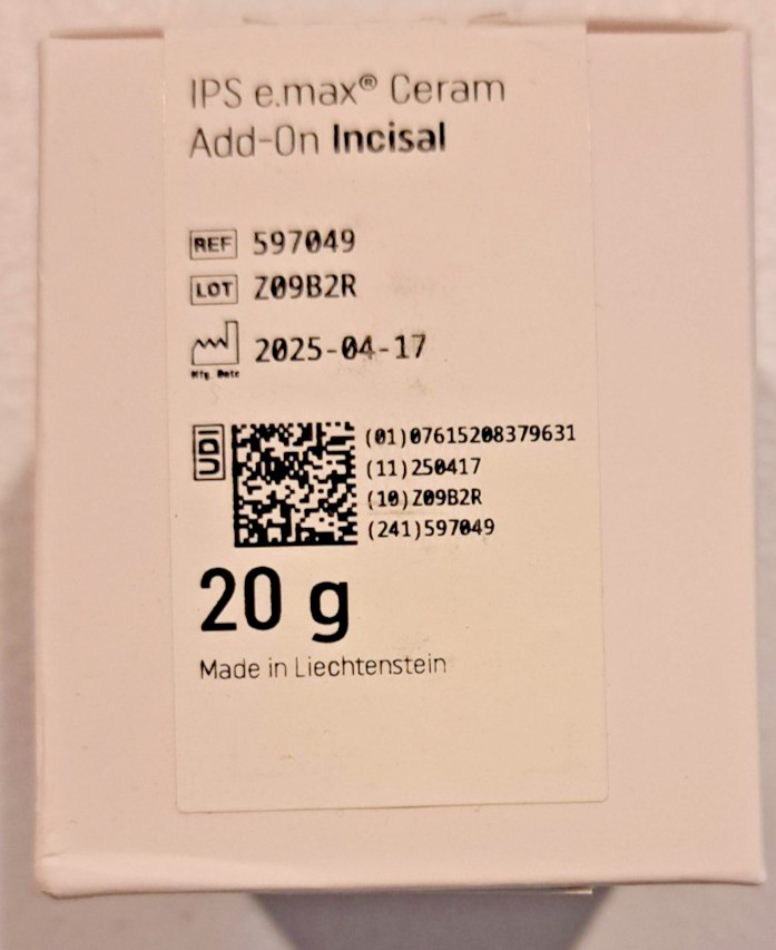 Ivoclar Vivadent IPS e.max Ceram Add On Incisal 20g Refill 597049