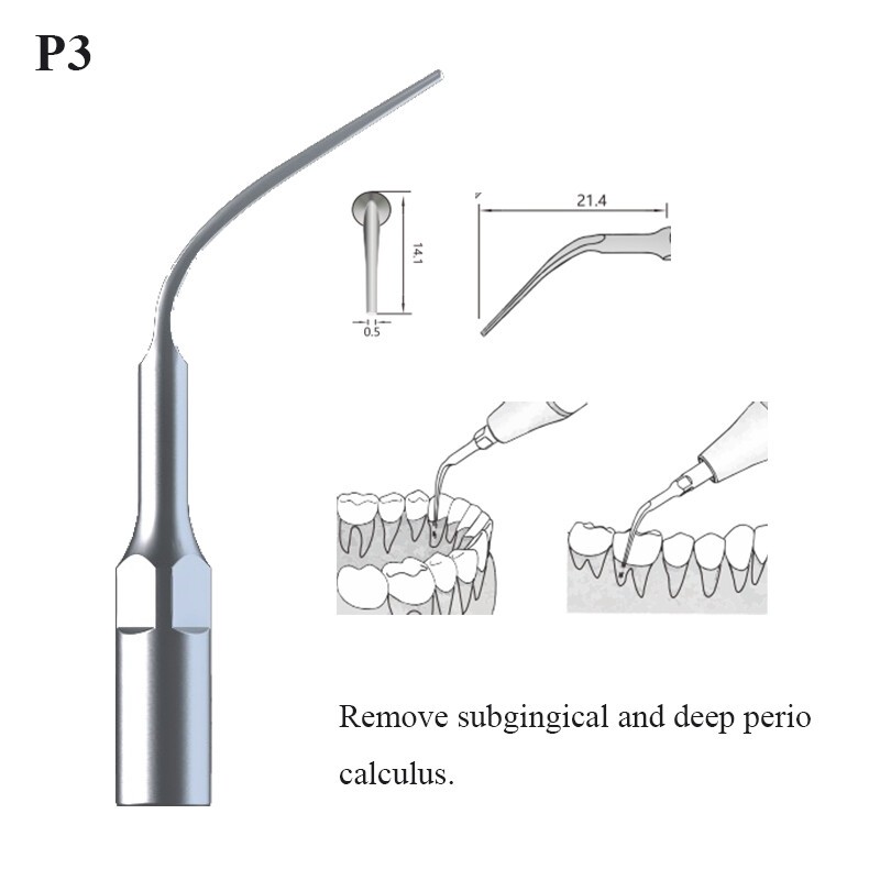 Dental Ultrasonic Scaler Tips Scaling Endo Perio Tips Fit EMS Woodpecker Handle