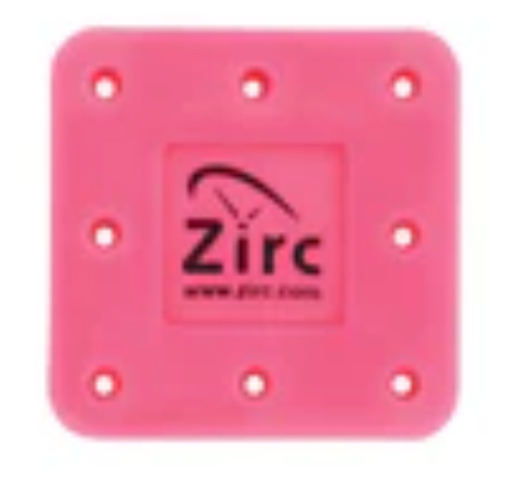 Zirc 8 Hole Neon Pink, Magnetic Bur Block with Microban