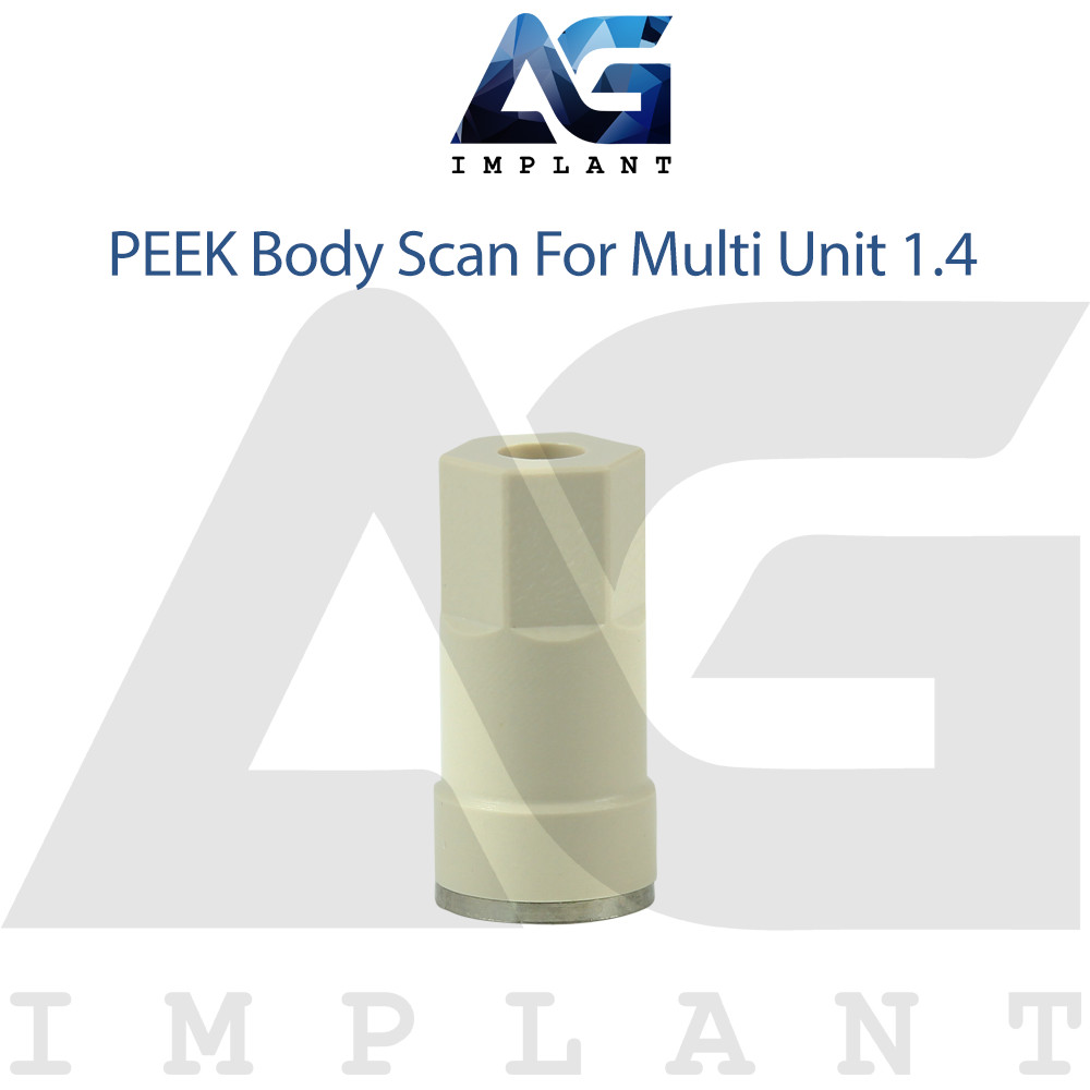 5 PEEK Body Scan For Multi Unit System Abutments 1.4 – Hexagon 2.42 With Screw