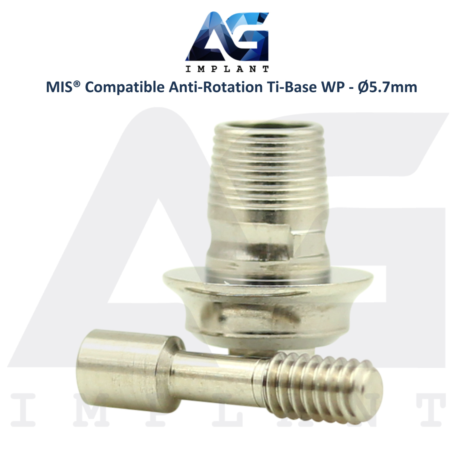 x5 Ti-Base Anti-Rotation Ø5.7mm WP Compatible with MIS® Int Hex System 2.45mm
