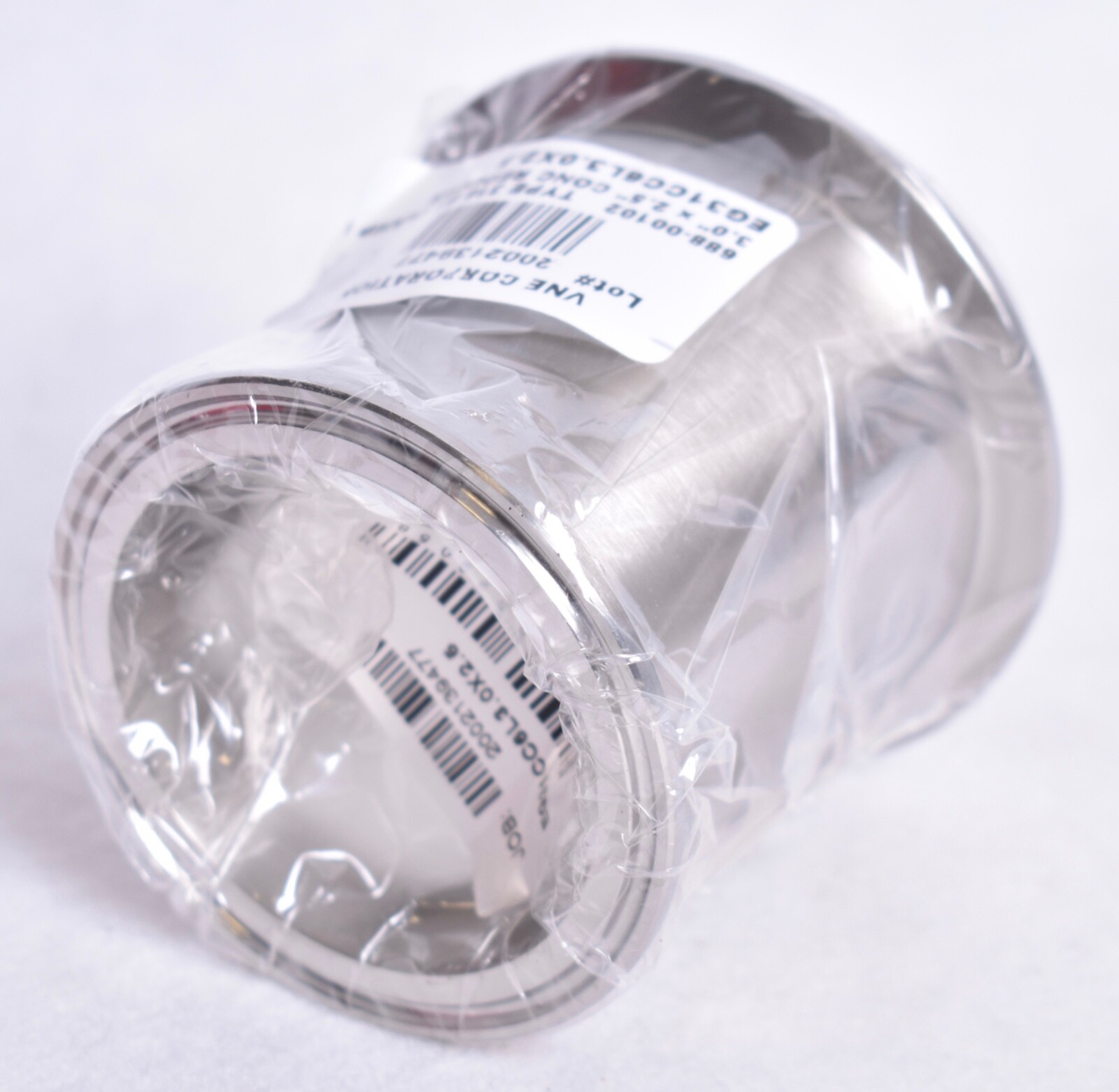 VNE 3 x 2-1/2″ Clamp Style Sanitary SS Pipe Concentric Reducer EG31CC6L3.0X2.5