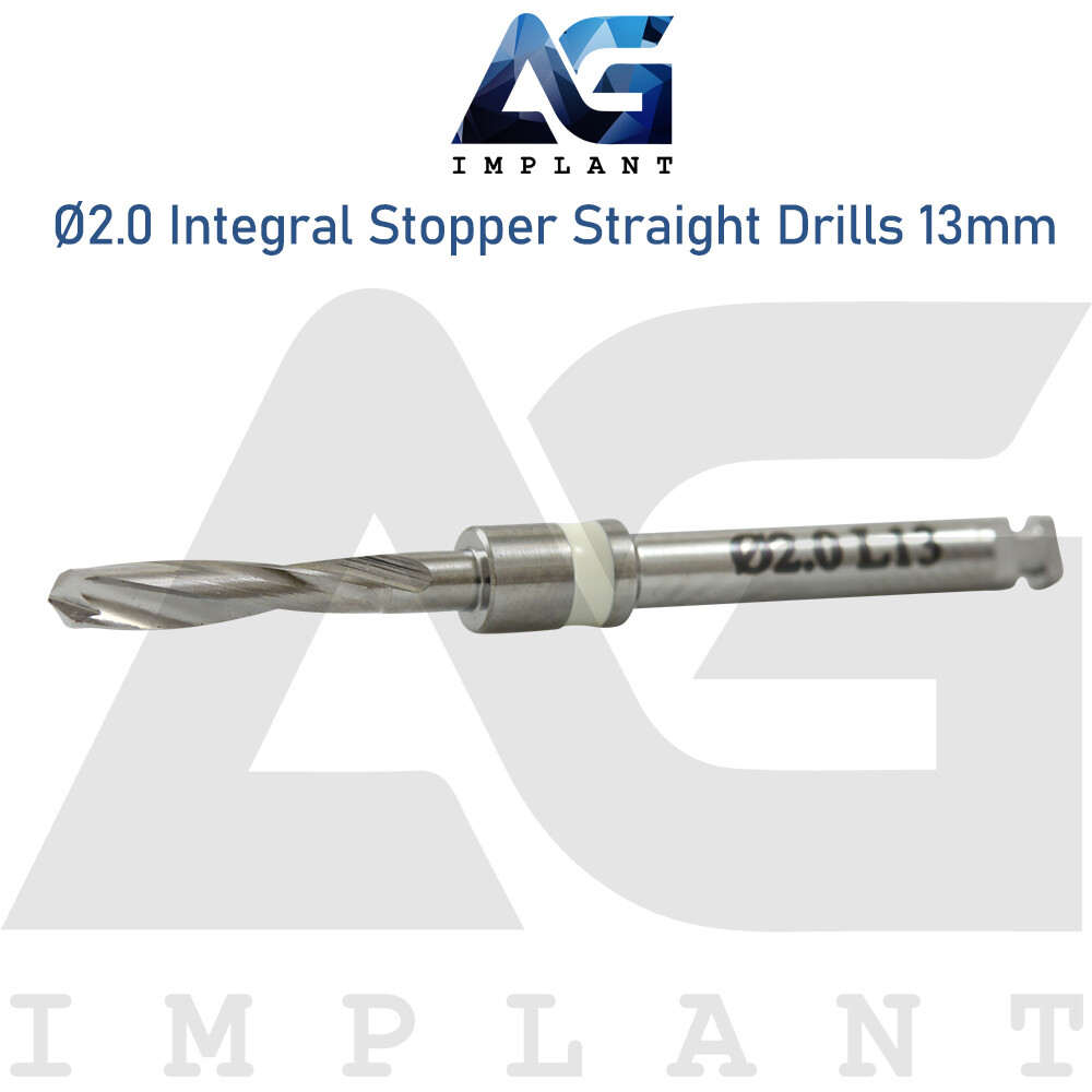 Ø2.0 Integral Stopper Straight Drill External Irrigation Dental Tool