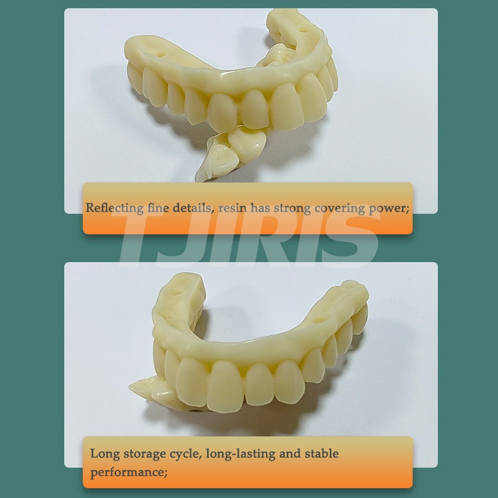 Dental Temporary Crown Bridge 3D Printing Resin Bleached Flexible Resin 1kg