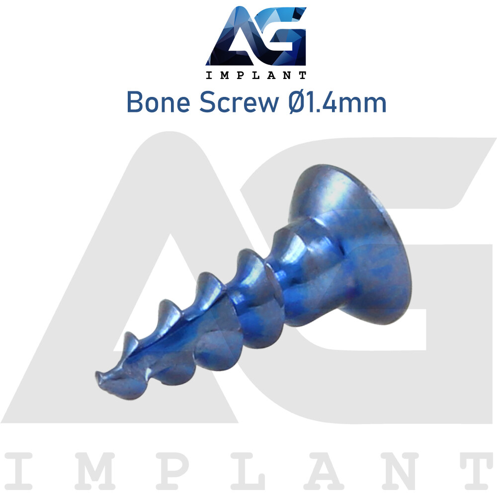 10 Titanium Screw Ø1.4mm Guided Regeneration GBR Dental Membrane Fix System