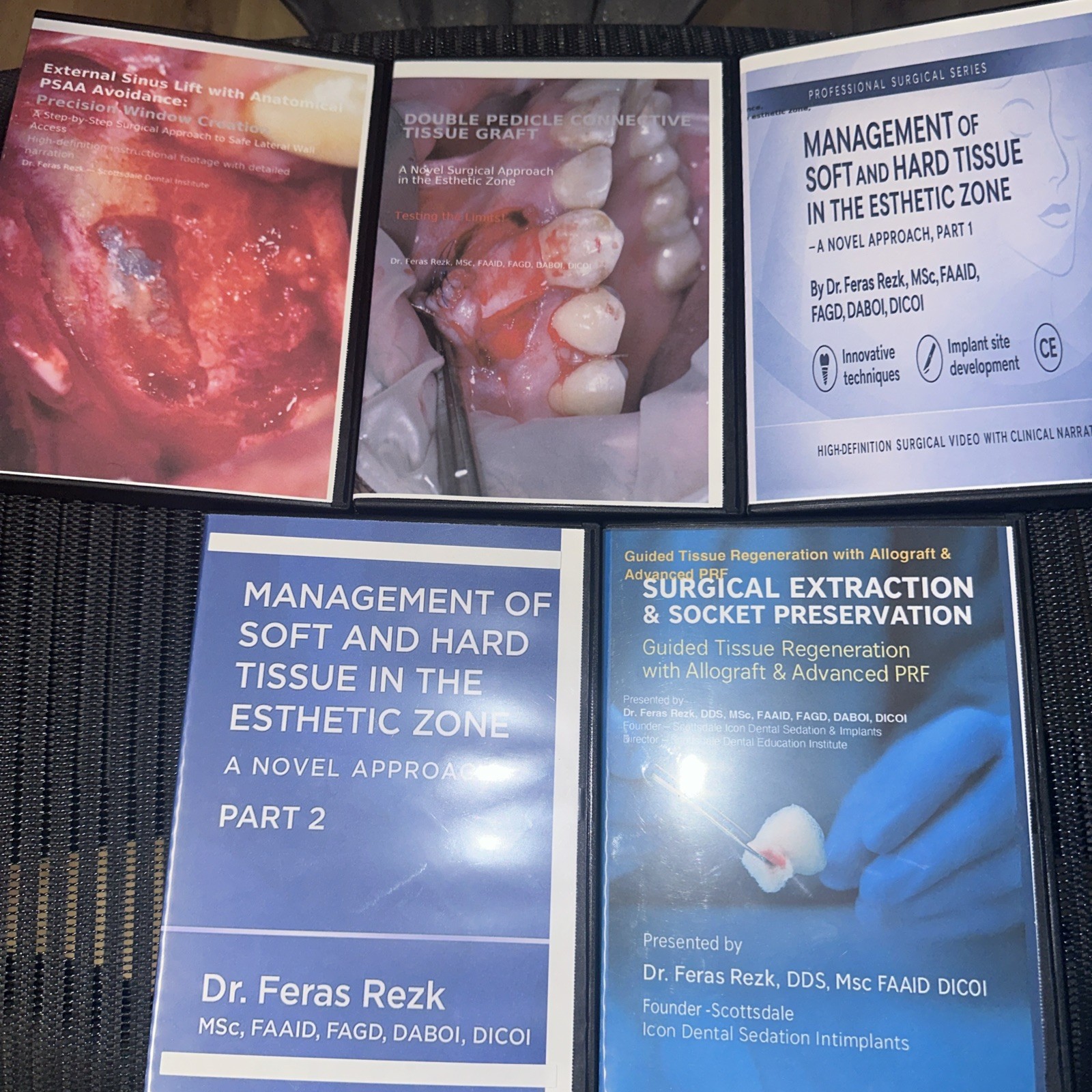 5 Dental education surgical DVD for dental implants training