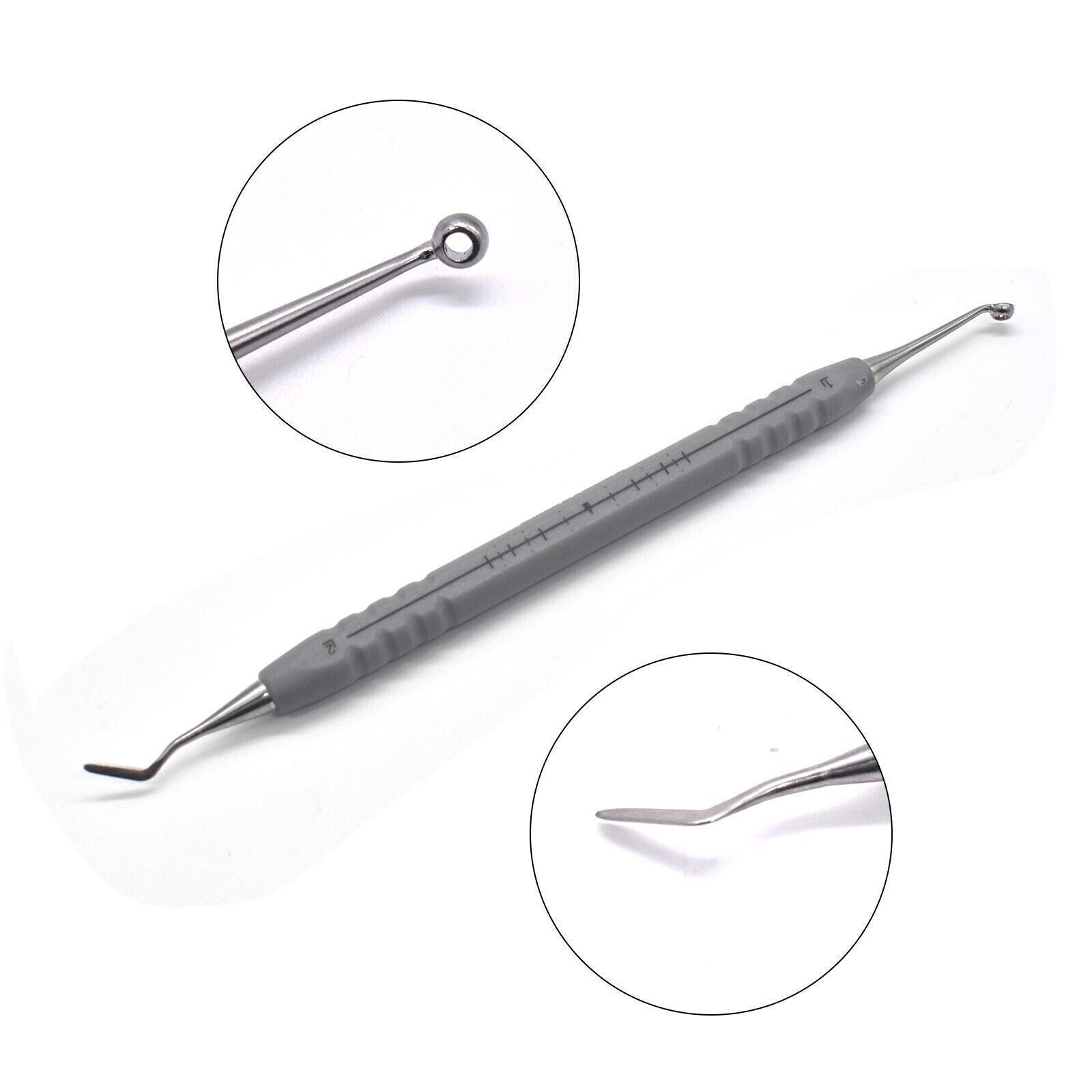 Dental Composite Veneer Resin Mold Pads Silver/Golden/Grey Handle Apt Instrument