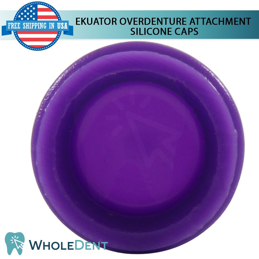 10x Rigid Strong Silicone Cap Ekuator Overdenture Attachment Abutment Dental