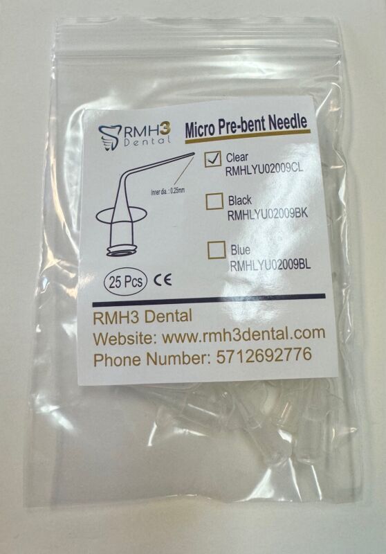 Dental Endo Applicator tips for root canal irrigation 25pc Multi Color Variation