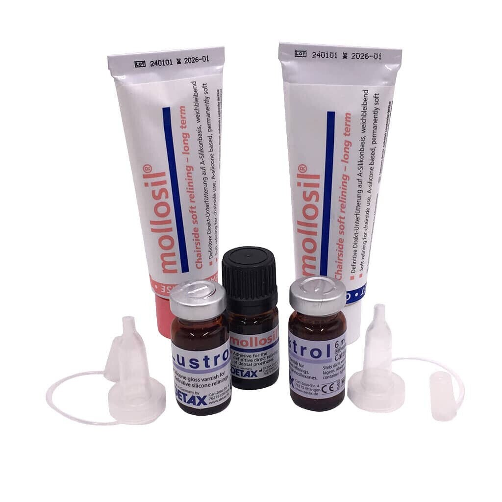 NEW Dental Mollosil Long-Term Relining A-silicone Material Kit (Free Ship)